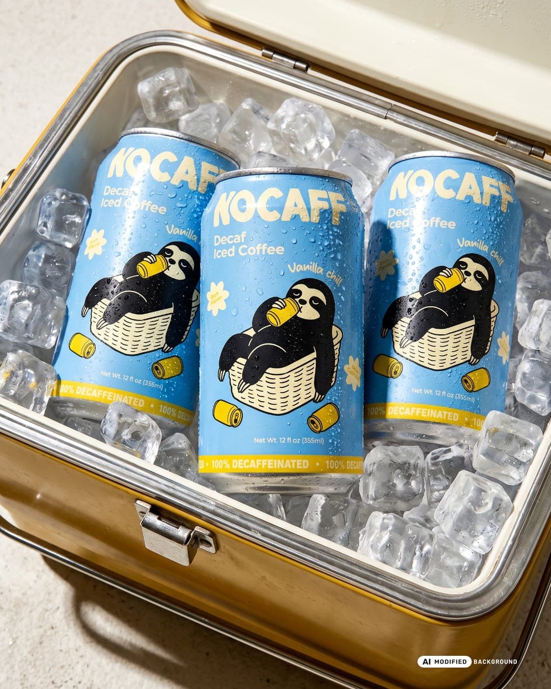 NOCAFF – Food & Beverage identity by Faouzia.design, additional view 7 of 10, AI MODIFIED · background