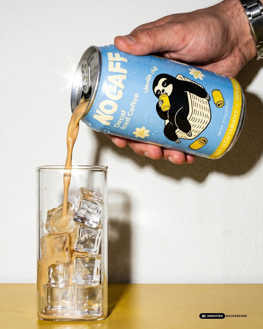 NOCAFF – Food & Beverage identity by Faouzia.design, additional view 6 of 10, AI MODIFIED · background