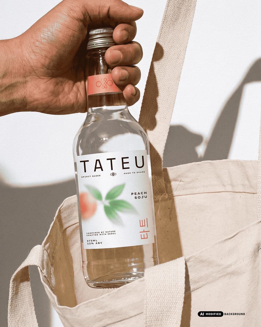 Tateu Soju – Food & Beverage identity by CreativeWise, additional view 4 of 10, AI MODIFIED · background