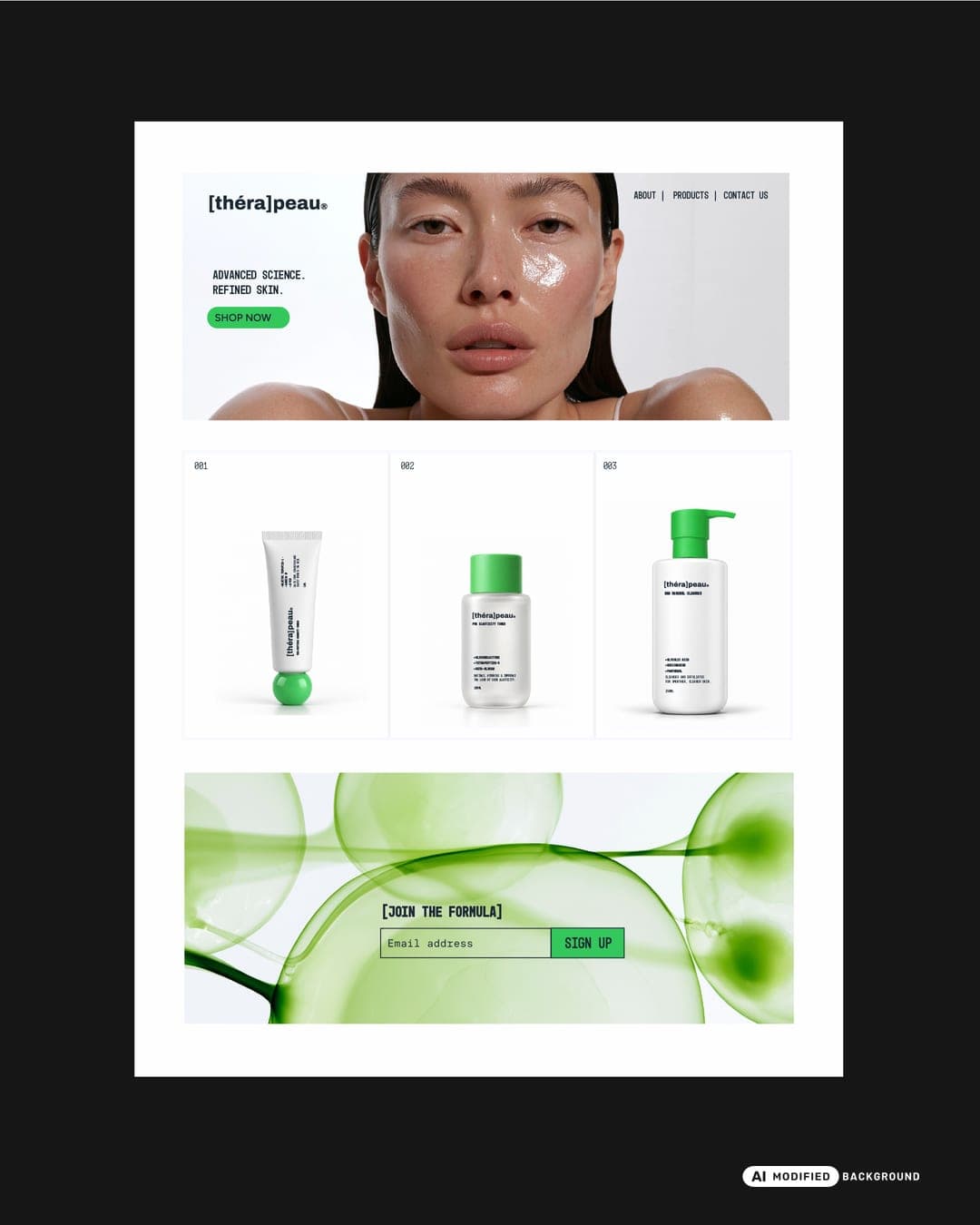 Therapeau – Beauty & Personal Care identity by nmi-creative, additional view 5 of 9, AI MODIFIED · background