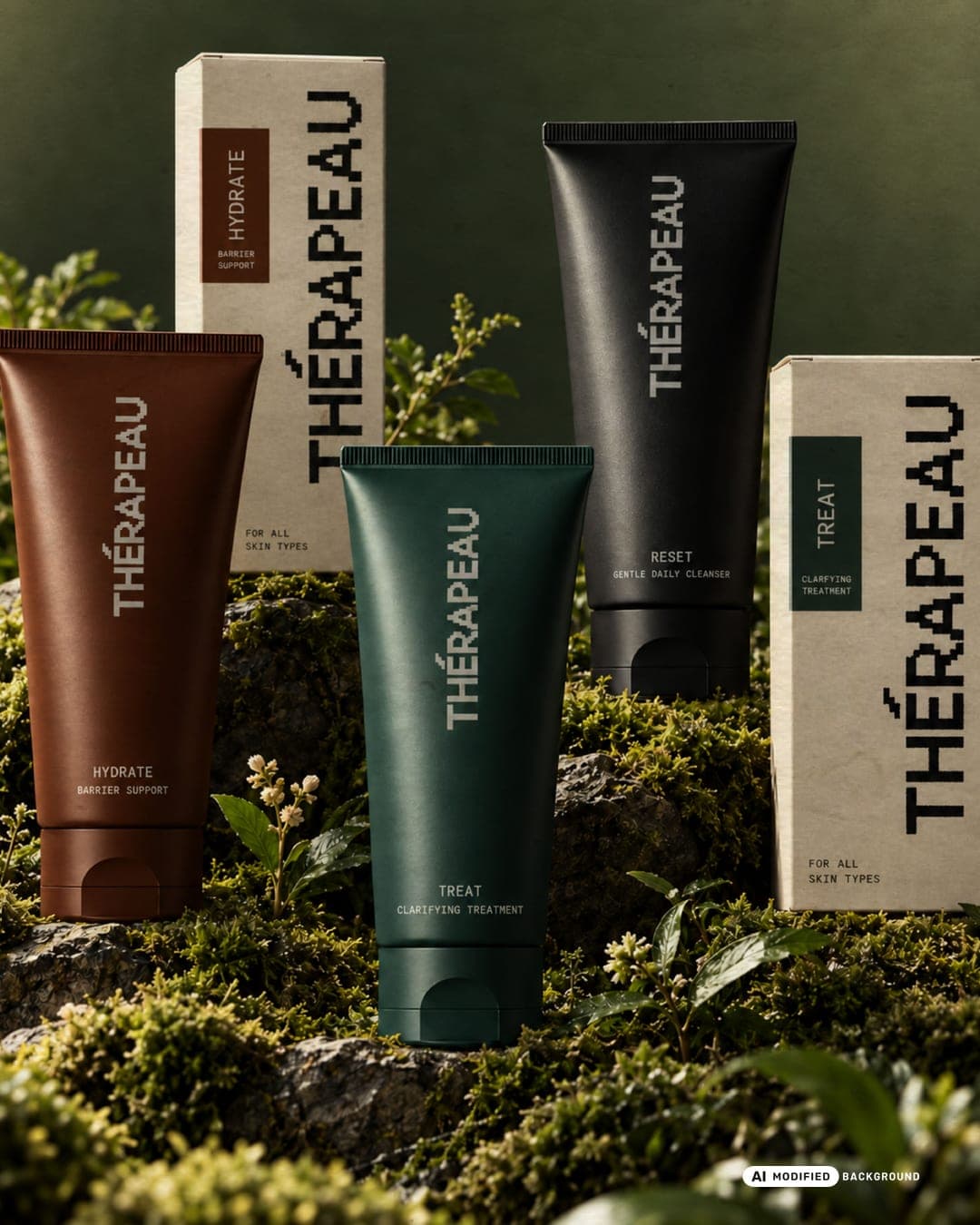 THÉRAPEAU – Beauty & Personal Care identity by madns.co, additional view 8 of 10, AI MODIFIED · background