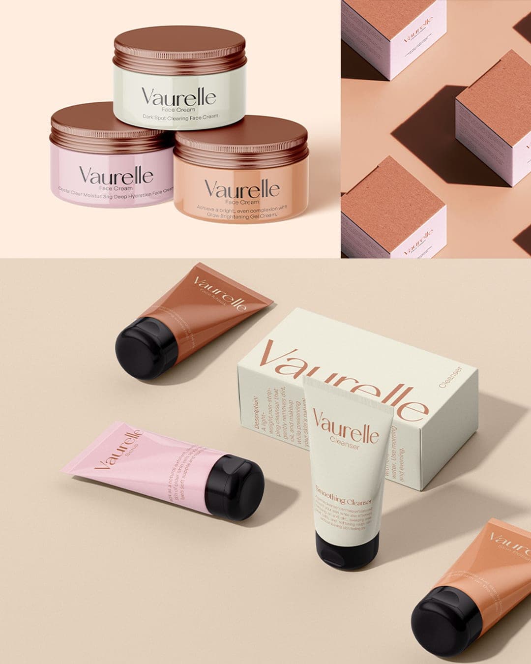 Vaurelle – Beauty & Personal Care identity by Areeba Faisal, additional view 6 of 9