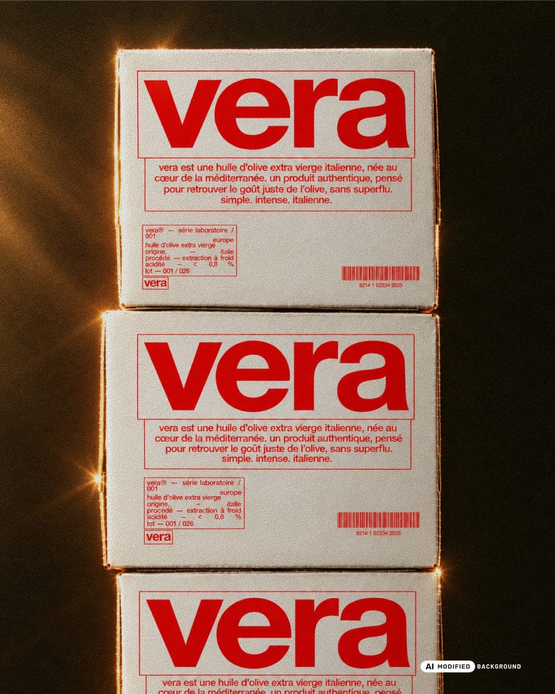 VERA – Food & Beverage identity by Studio LOUM, additional view 9 of 10, AI MODIFIED · background