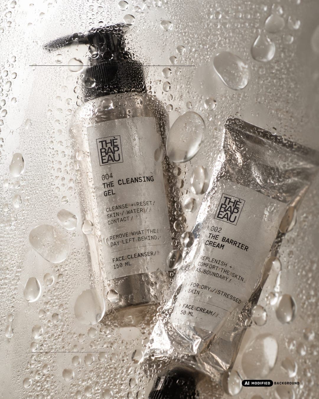 Thérapeau – Beauty & Personal Care identity by draguciana, additional view 8 of 9, AI MODIFIED · background