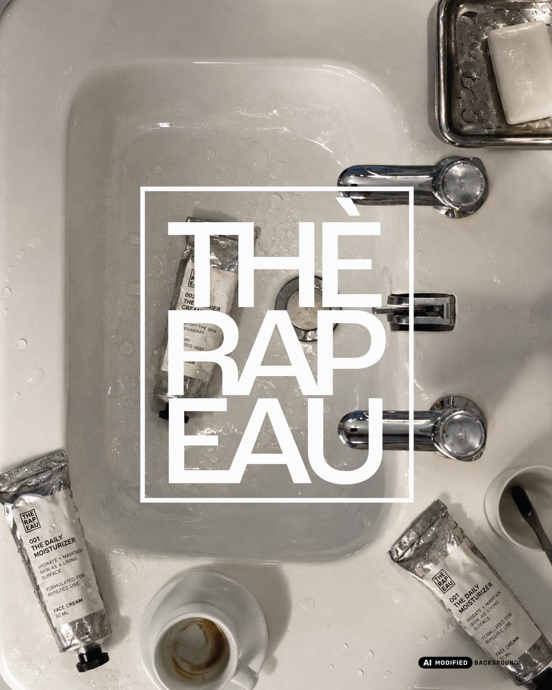 Thérapeau – Beauty & Personal Care identity by draguciana, additional view 6 of 9, AI MODIFIED · background