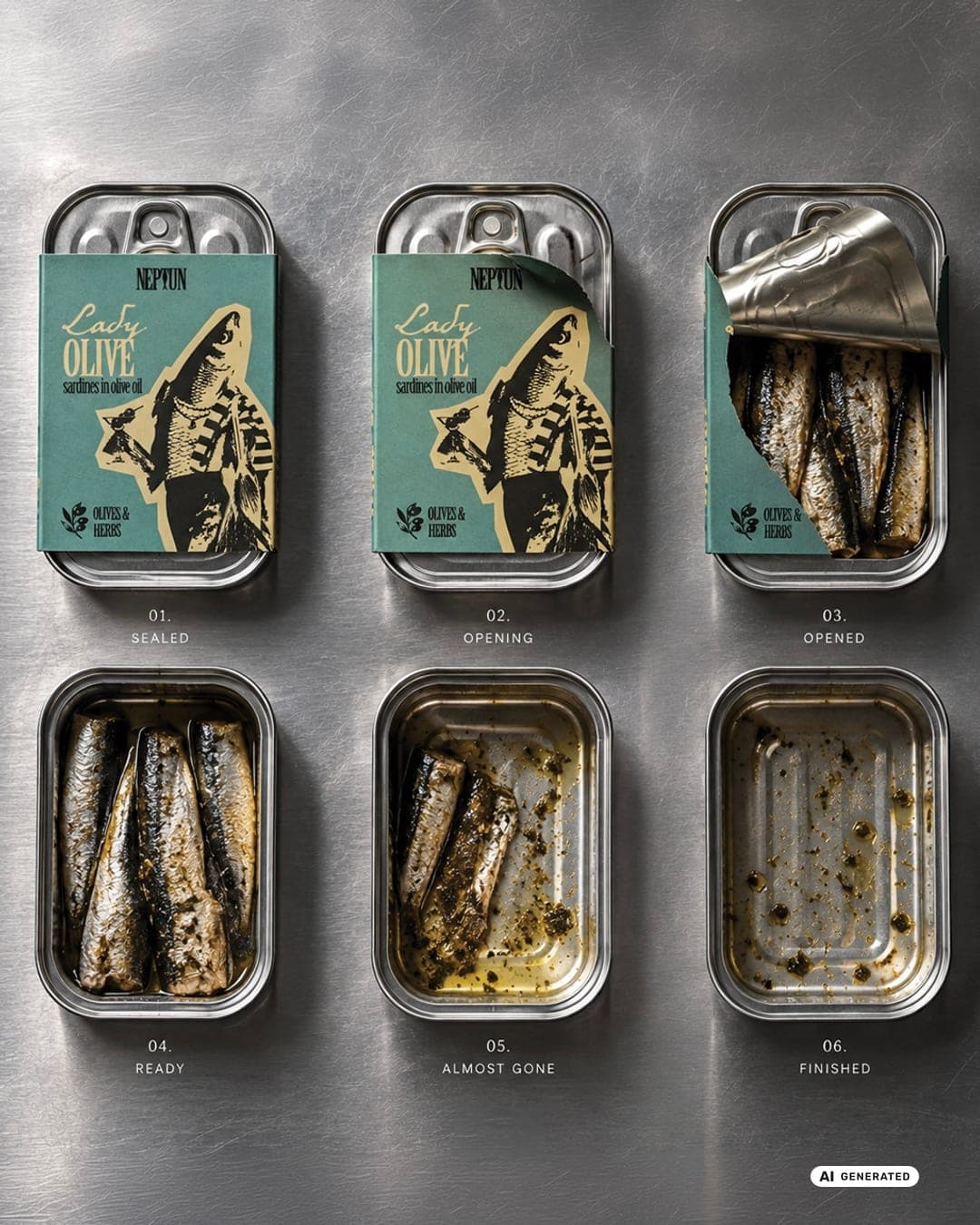 Neptun – Food & Beverage identity by draguciana, additional view 7 of 9, AI GENERATED