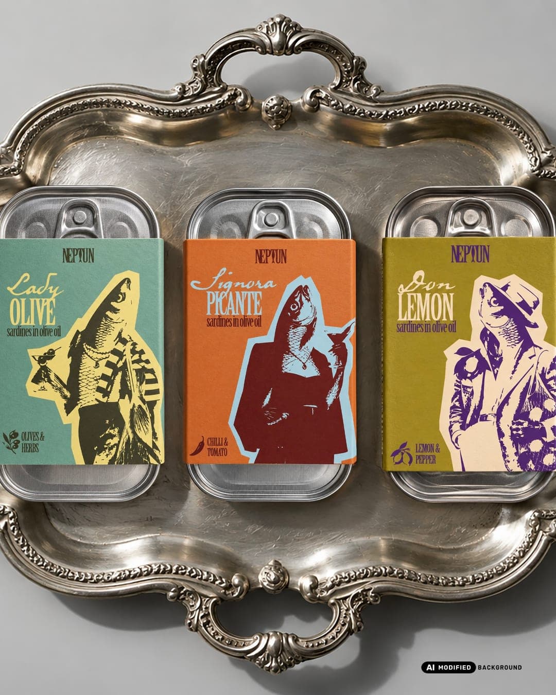 Neptun – Food & Beverage identity by draguciana, additional view 2 of 9, AI MODIFIED · background