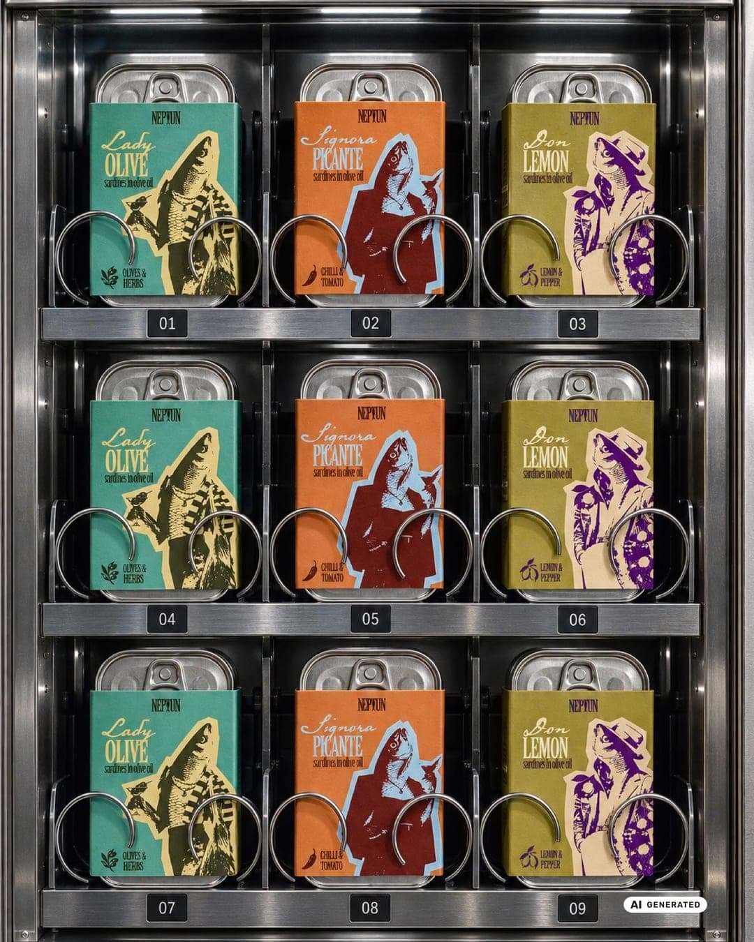 Neptun – Food & Beverage identity by draguciana, additional view 8 of 9, AI GENERATED