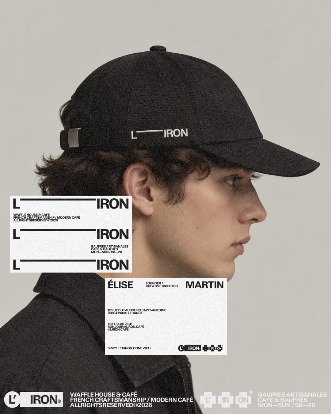 L'IRON Waffle & Cafe – Food & Beverage identity by made.w.athaa, additional view 6 of 10